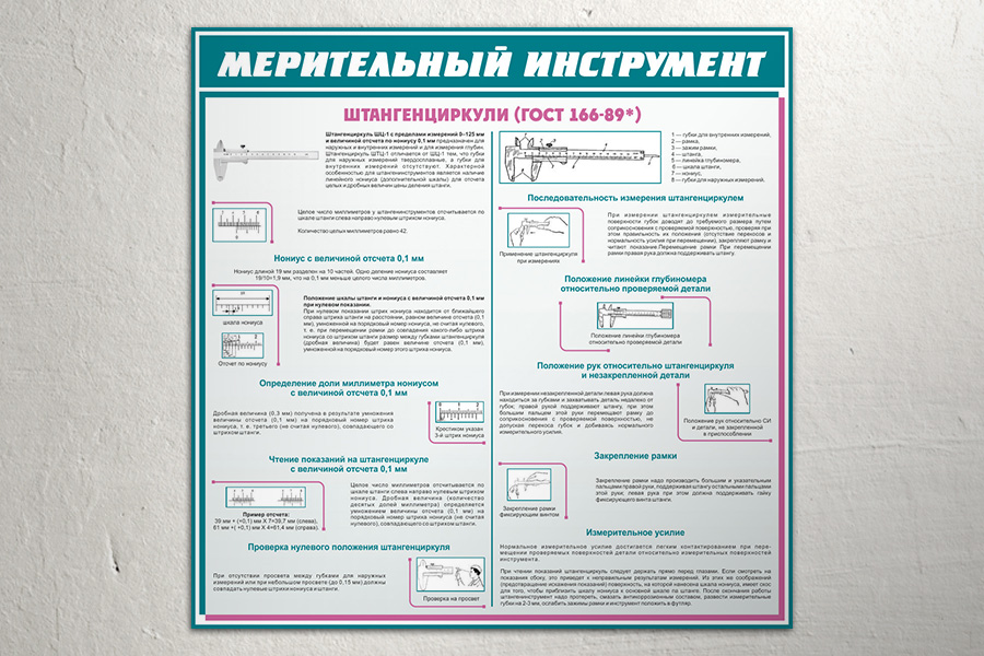 Стенд "Мерительный инструмент"