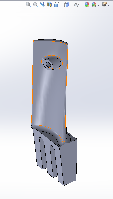 Лопатка турбины