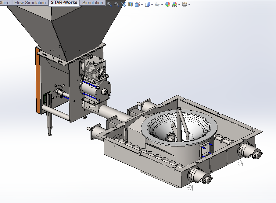 Система подачи твердого топлива в котел