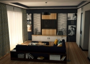 Проект жилого дома(Гостинная)