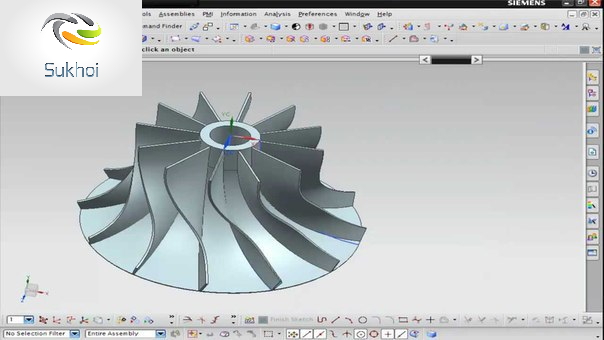 3-d модель рабочего колеса центробежного насоса