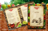 меню для ресторана