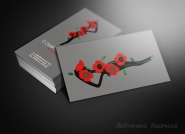 визитка цветы