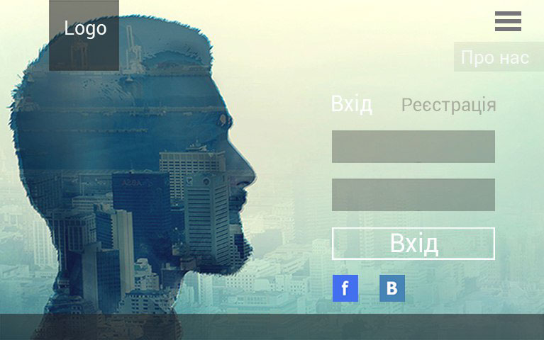 Главная страница сайта.