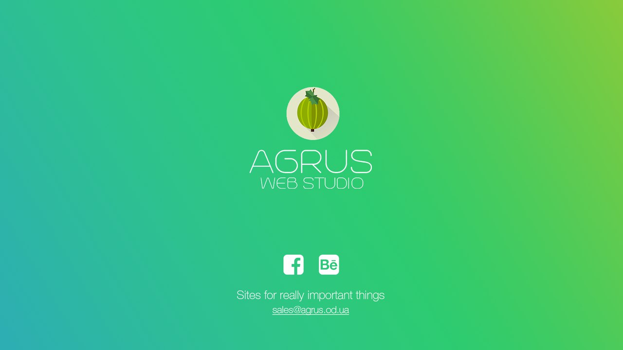 Разработка «под ключ» посадочной страницы для моей команды AGRUS Web Studio