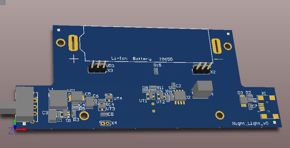 Автономный светильник (ночник)