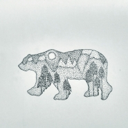 Эскиз татуировки "Медведь"