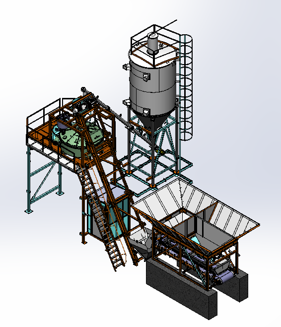 Concrete mixing plants