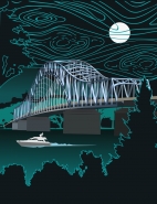 Poster "Blue bridge"