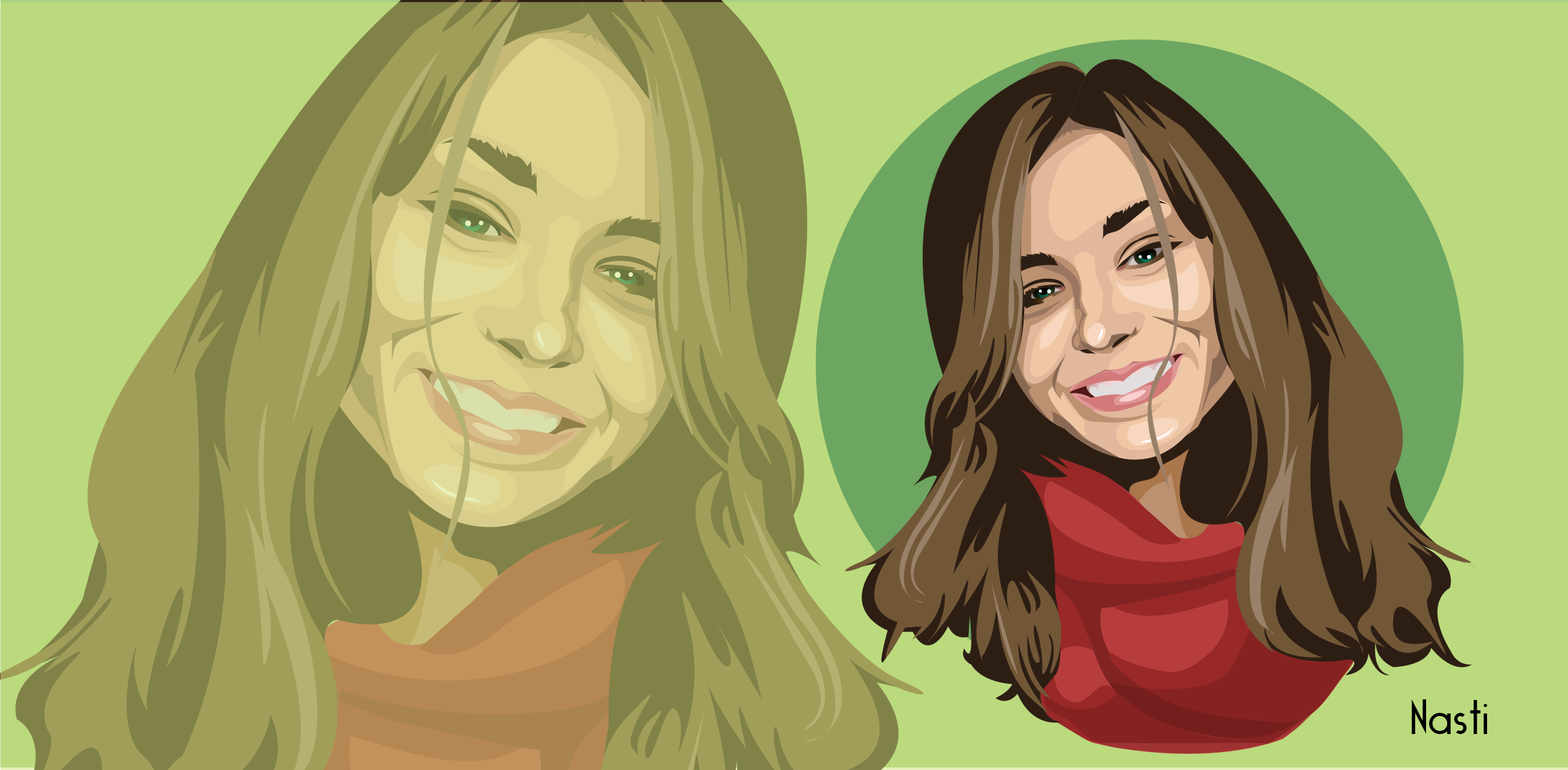 Портрет в Adobe Illustrator