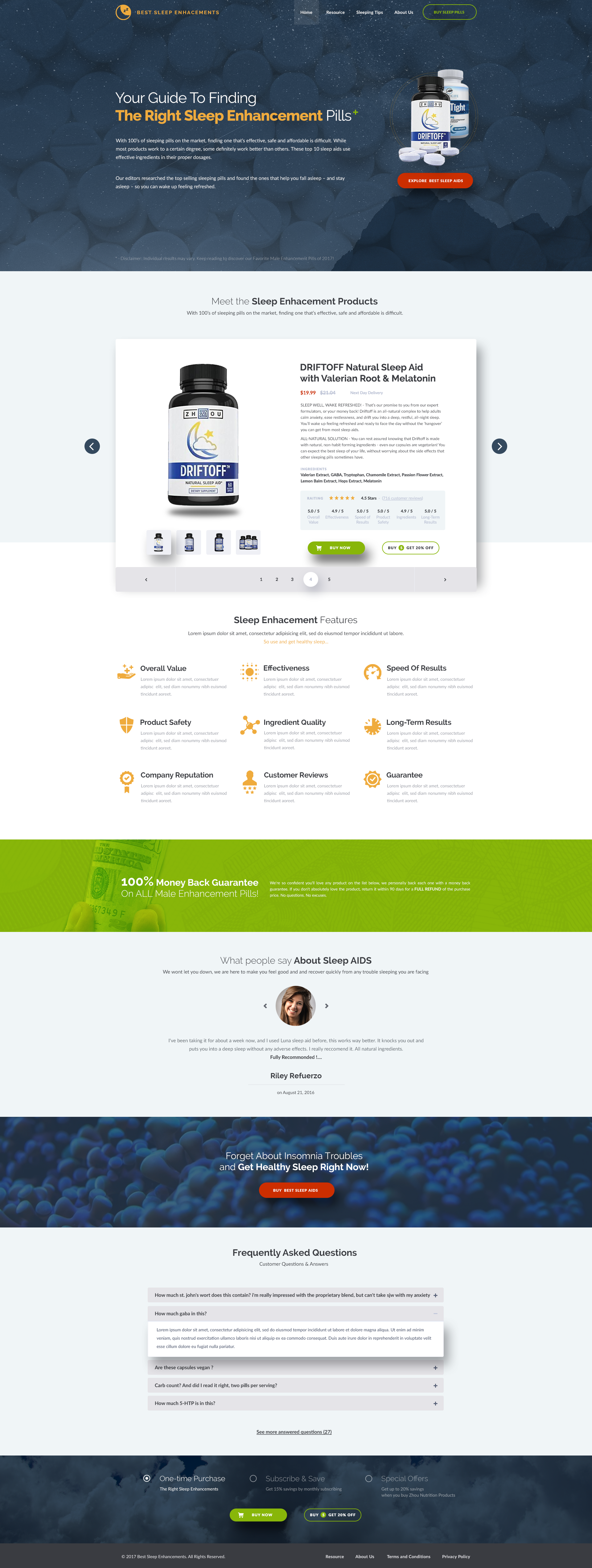 Enhacenment Pills Landing Page