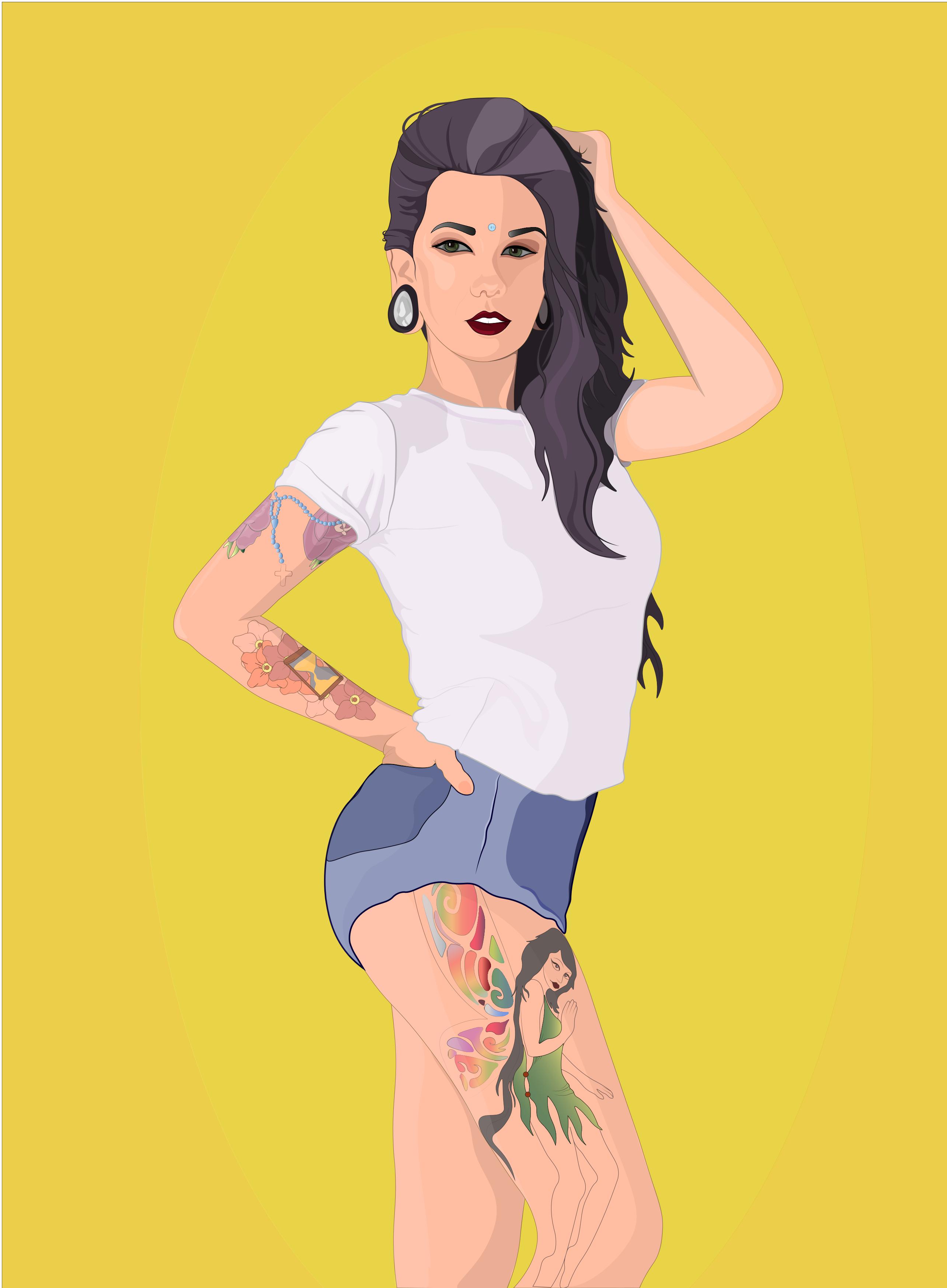 Tattoo girl