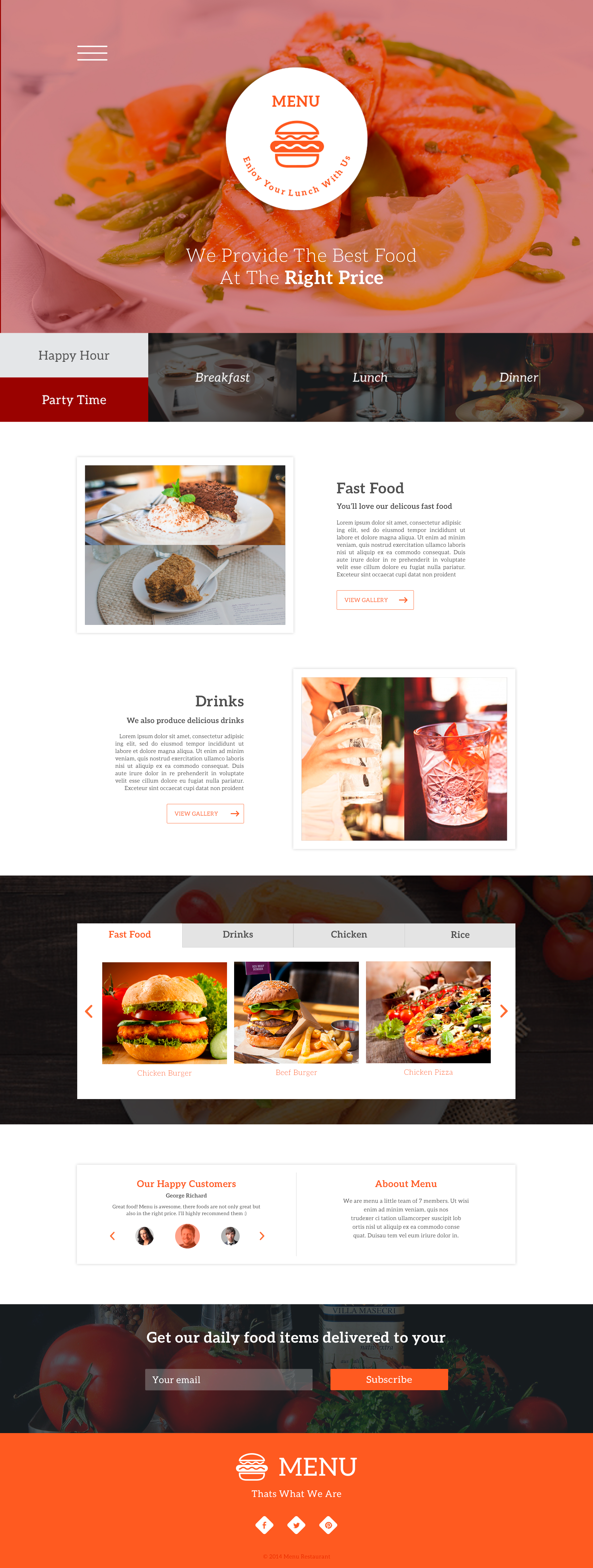 landing page