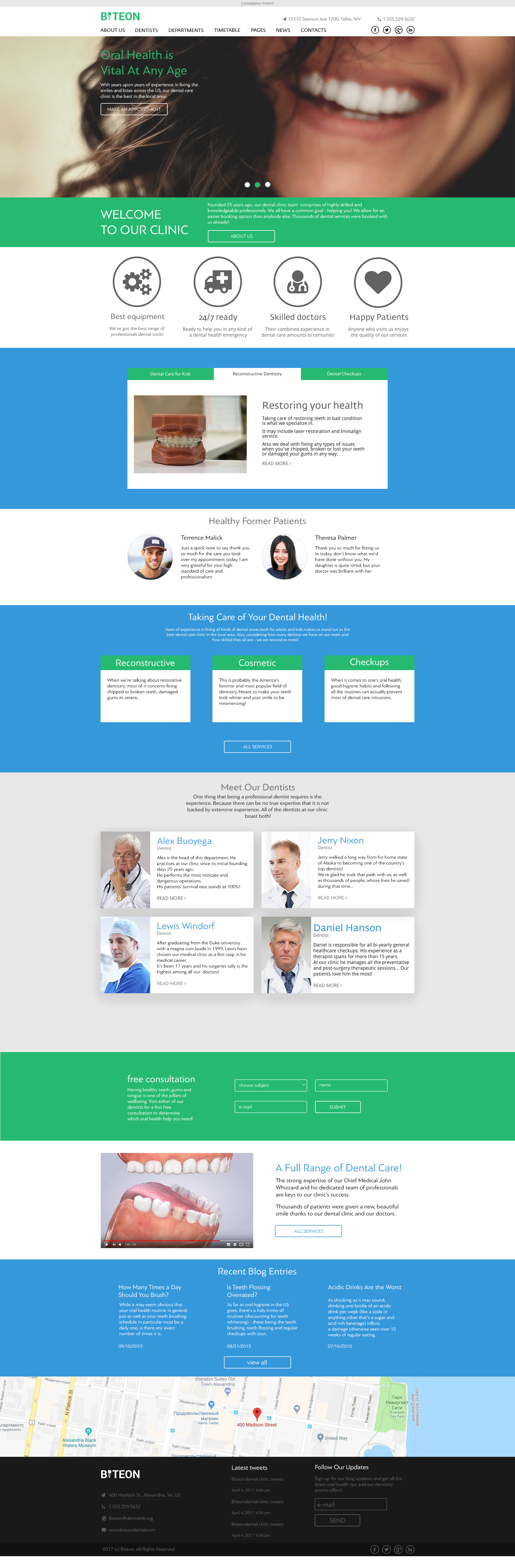 Biteon dental template