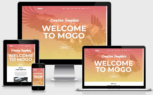 Верстка лендинга (LP) дизайн студии Mogo 
