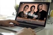 Промо сайт альбома "The Resistance"музыкальной группы Muse