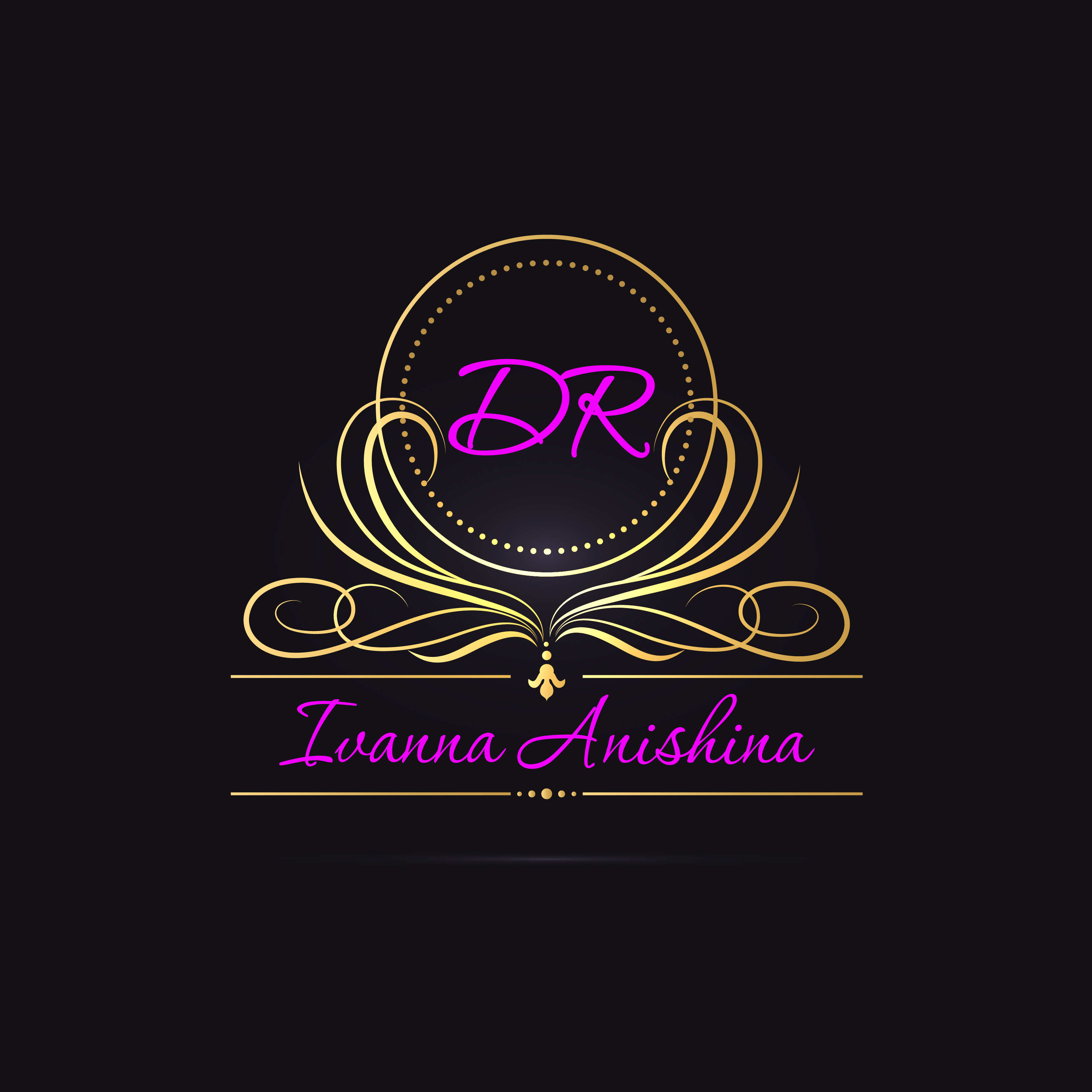 Логотип для косметолога Dr Ivanna Anishina