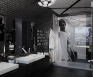 Bathroom ''The couple in black''