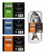 Наклейки на упаковку для рыбы