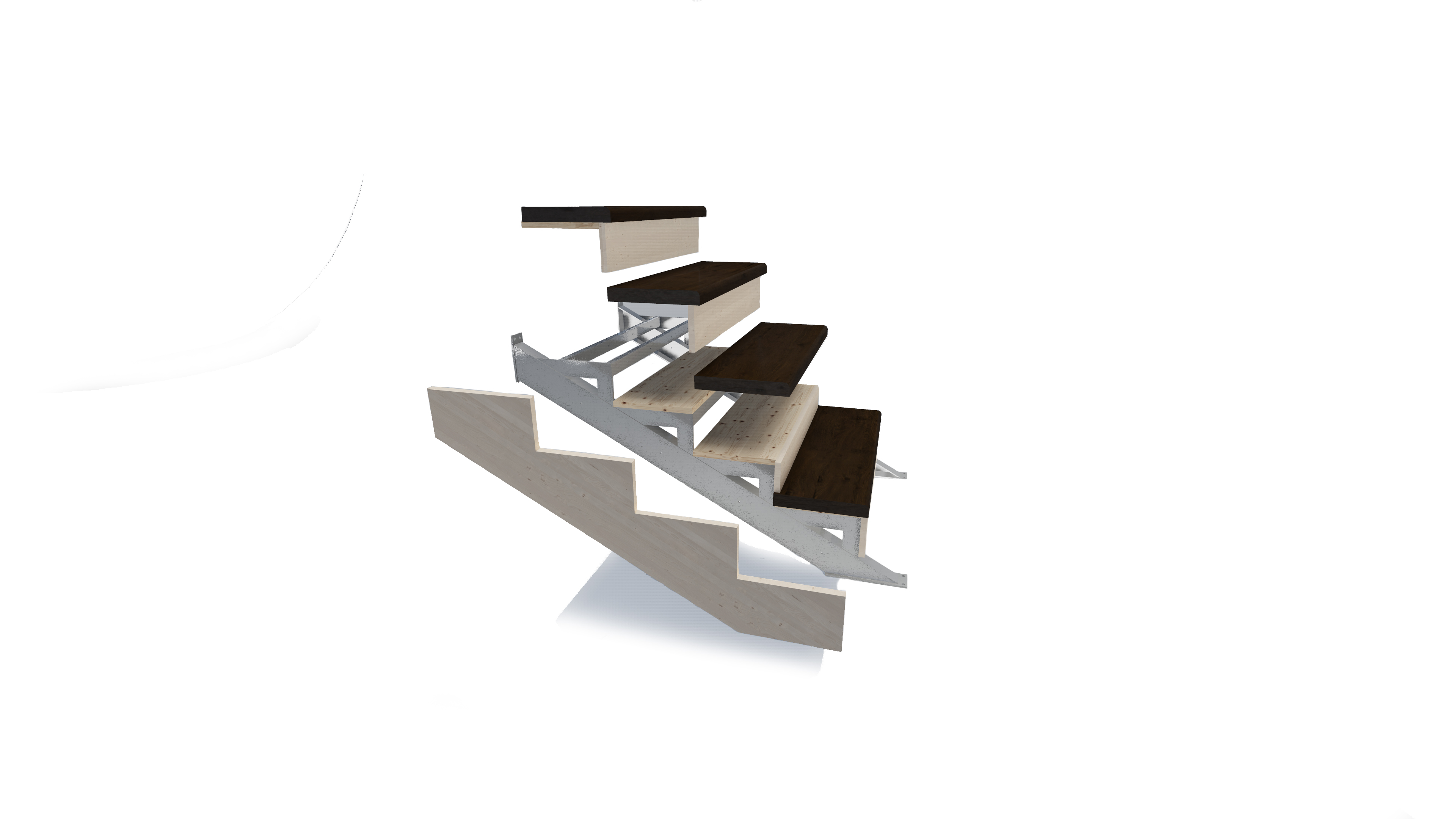 Визуализация модели лестницы