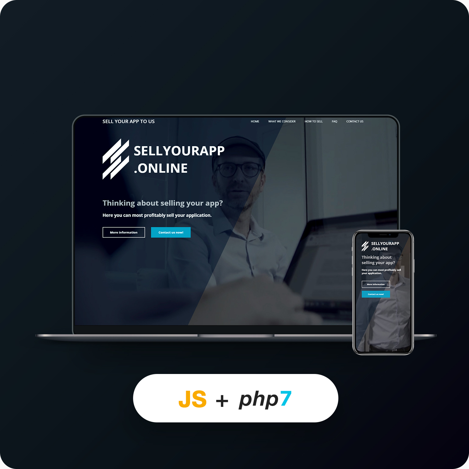 SellyYourApp - Landing Page
