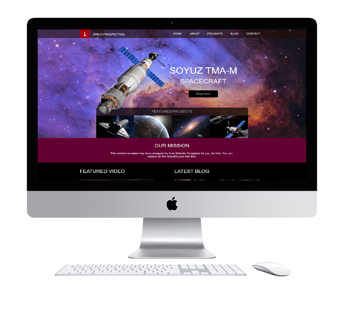 Верстка учебного макета Space Prospection