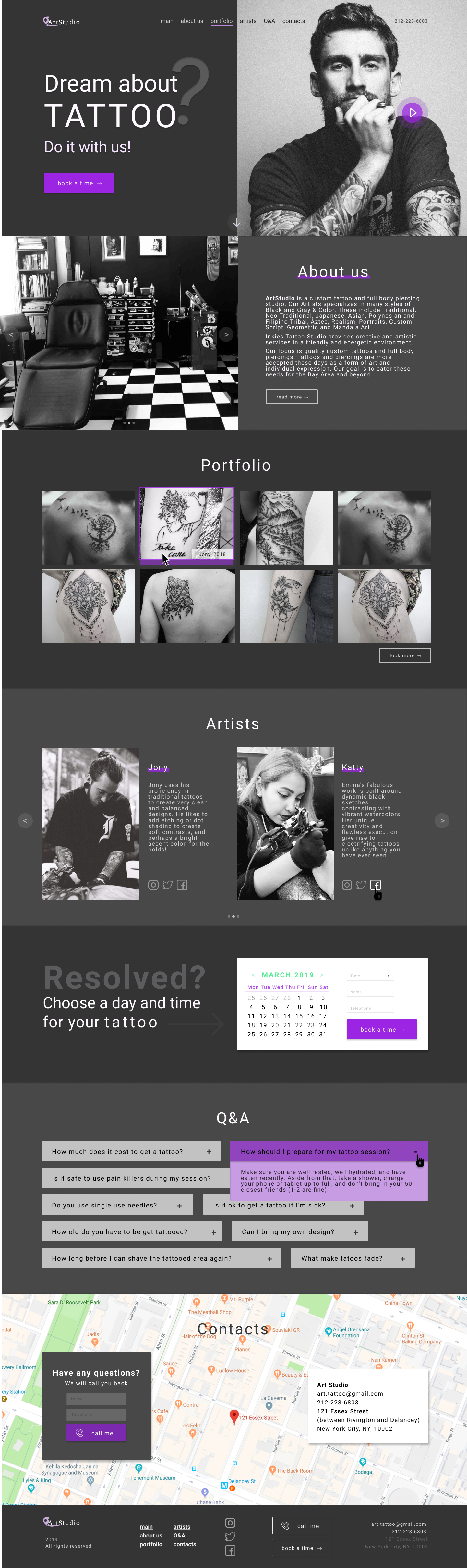Landing page