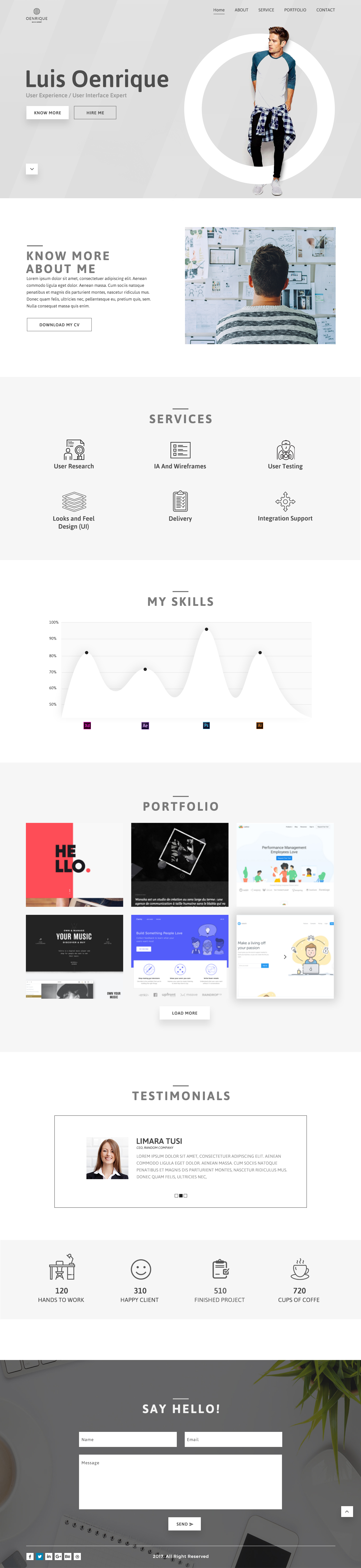 Верстка сайта landing page