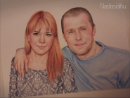 Портрет по фото акварельными карандашами