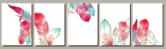 set of watercolor backgrounds, 