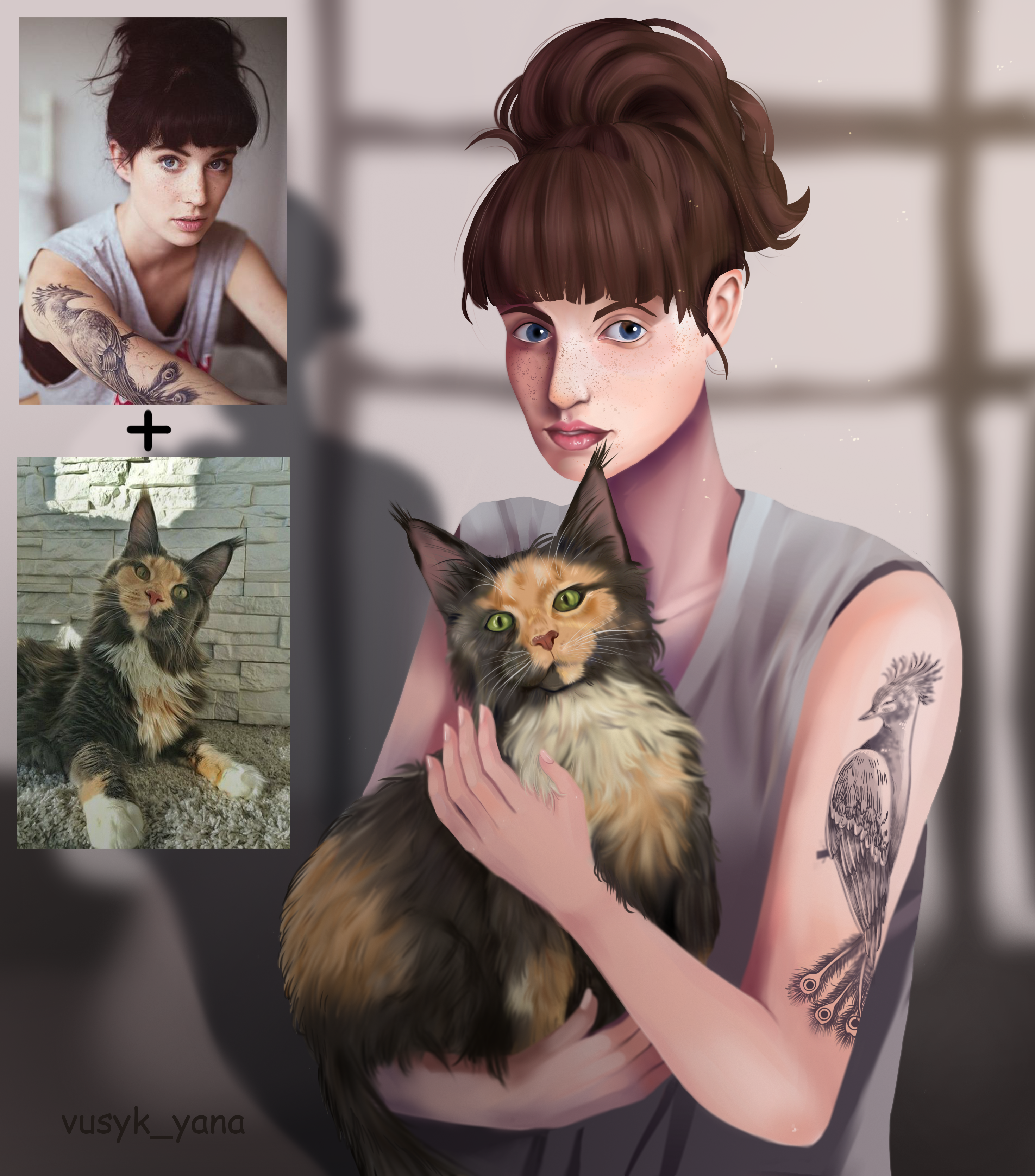 Портрет с котом