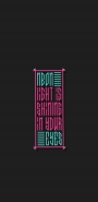 типография " Neon light is shining in your eyes "