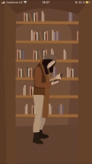 Girl in the library 