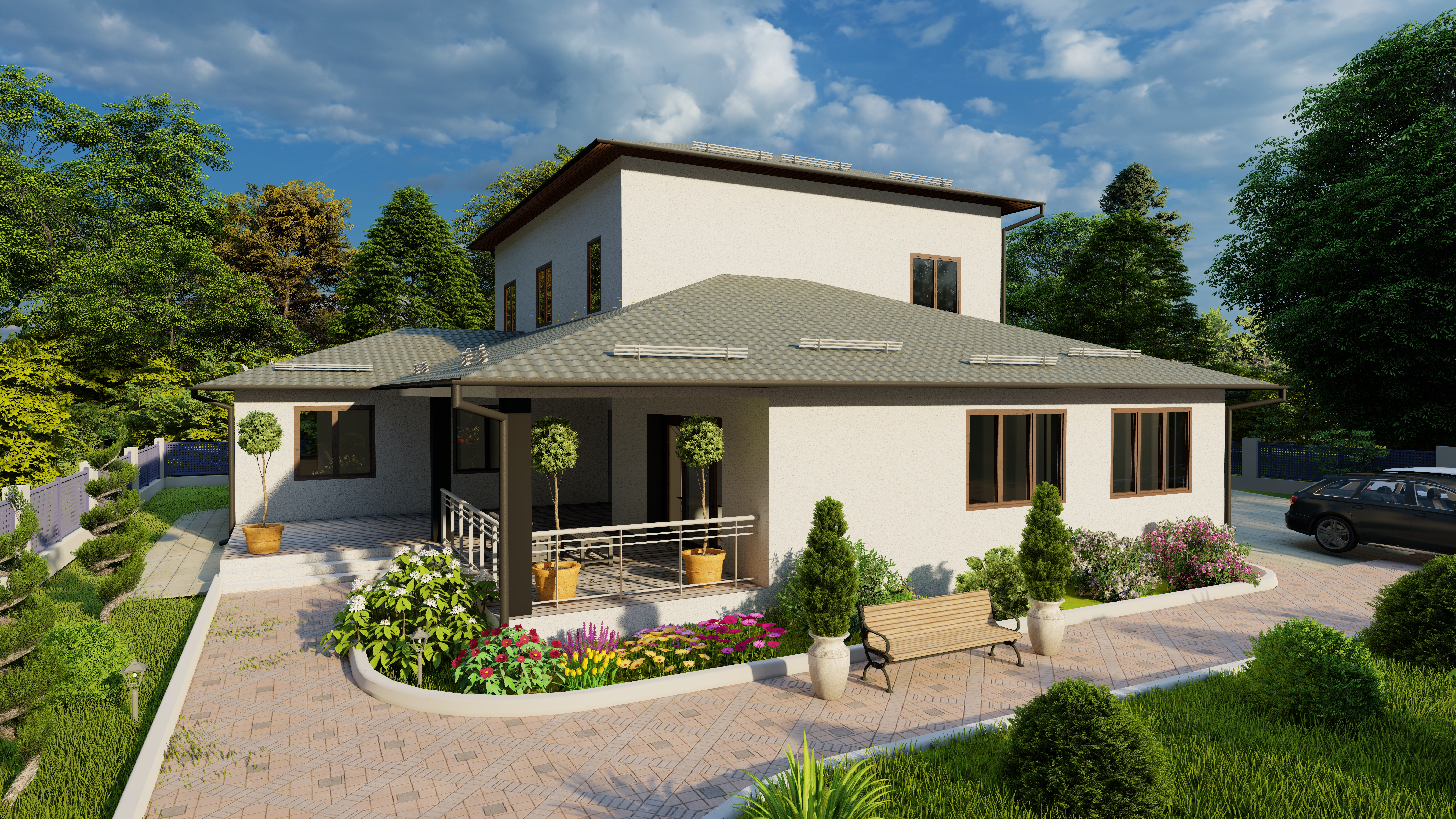 3D modeling 2drawing in ARCHICAD+Revit+Lumion