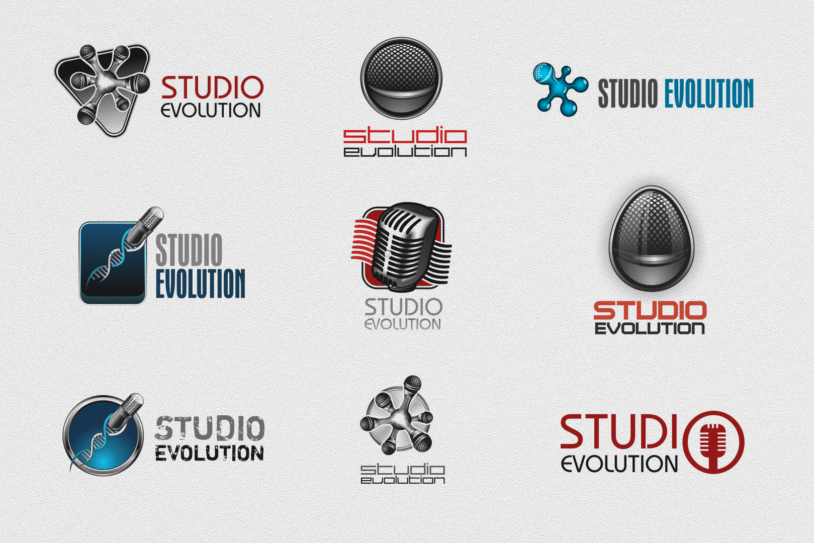 Варианты логотипов EvolutionStudio