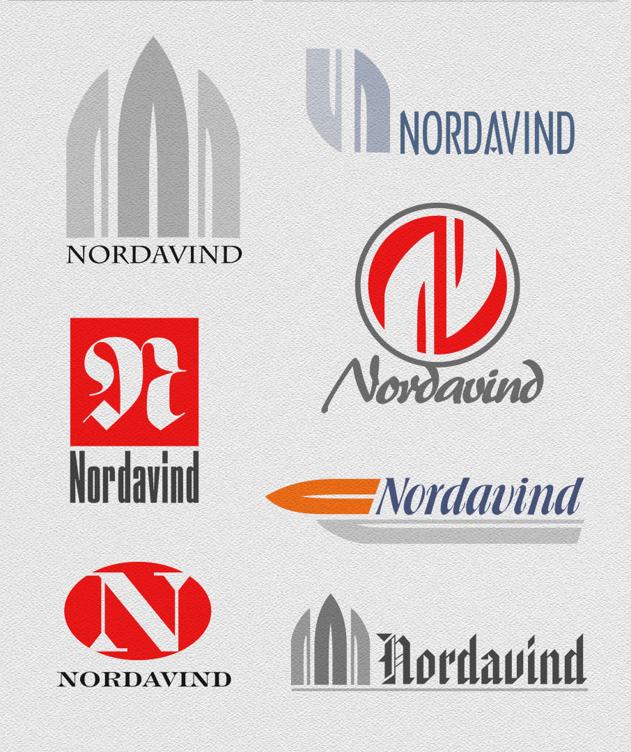 Варианты логотипов Nordavind