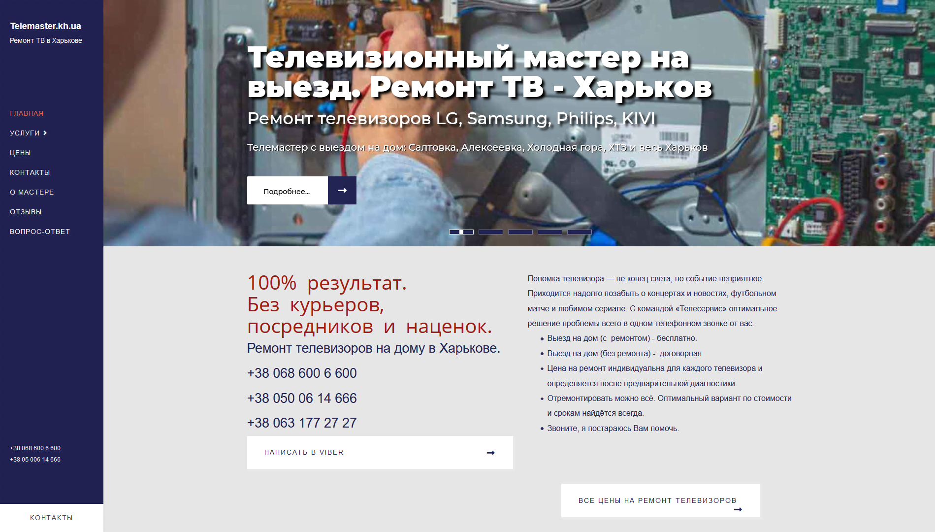 Сайт телемастера