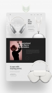 Landing Page  наушников Apple