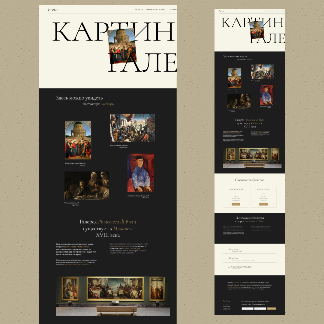 Картинная галерея Pinacoteca di brera