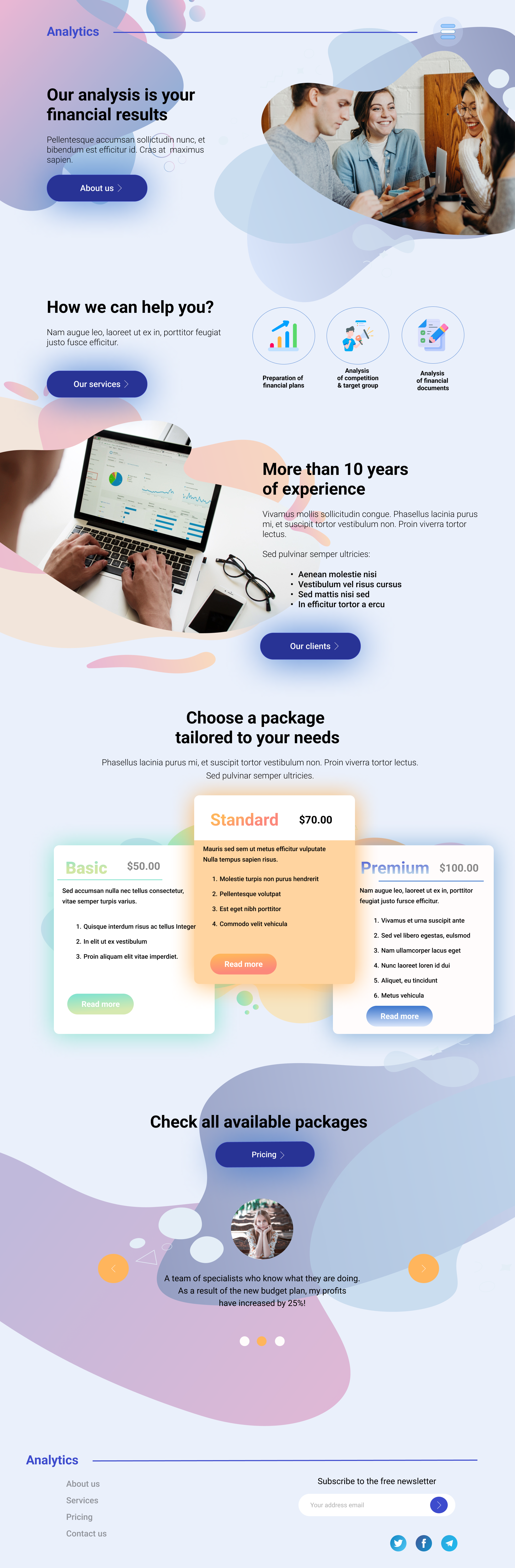 Website for Analytics|Сайт для компании Analytics