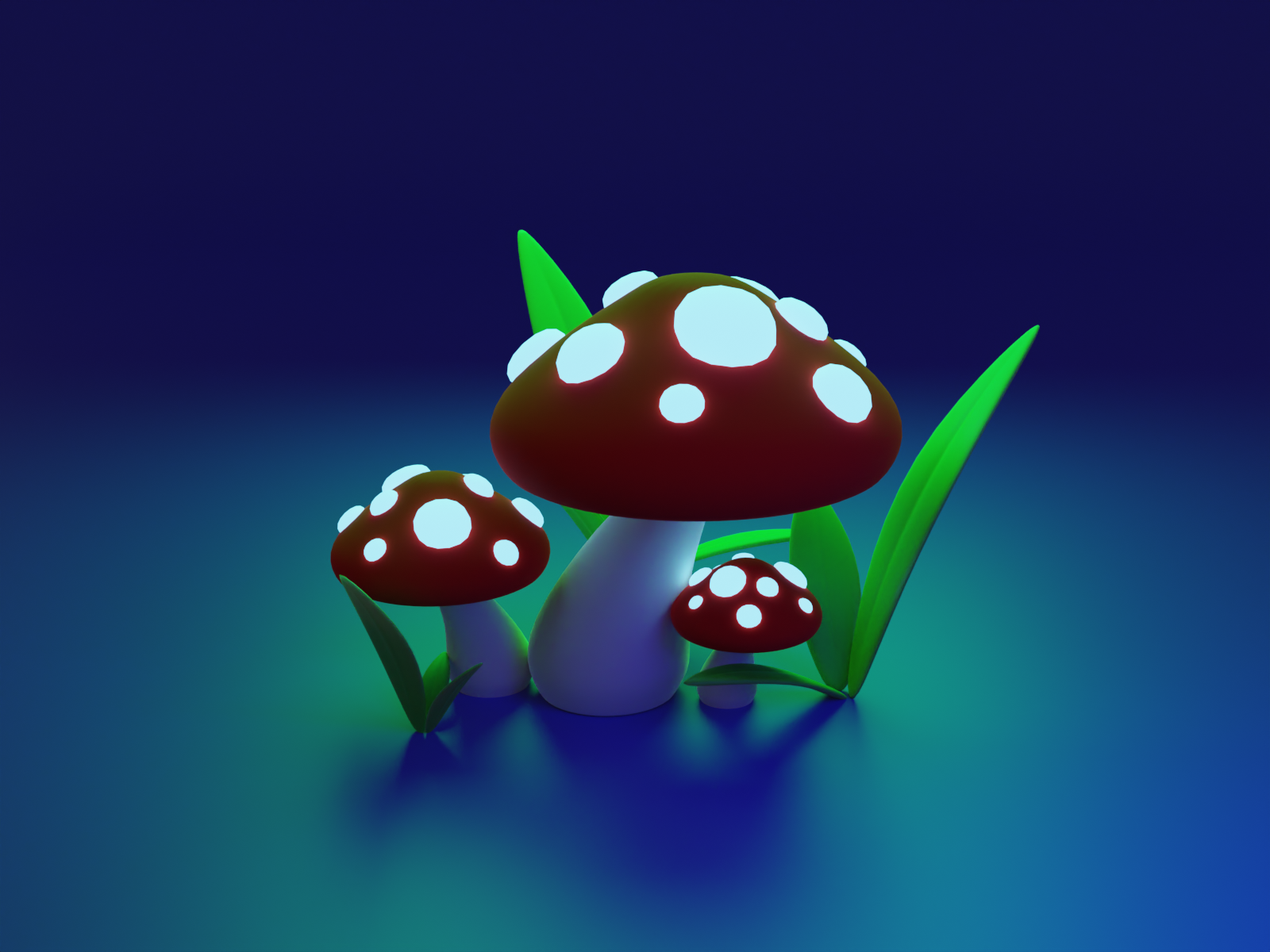 3D Mushrooms