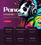 Panda Mania Games Website Design Concept