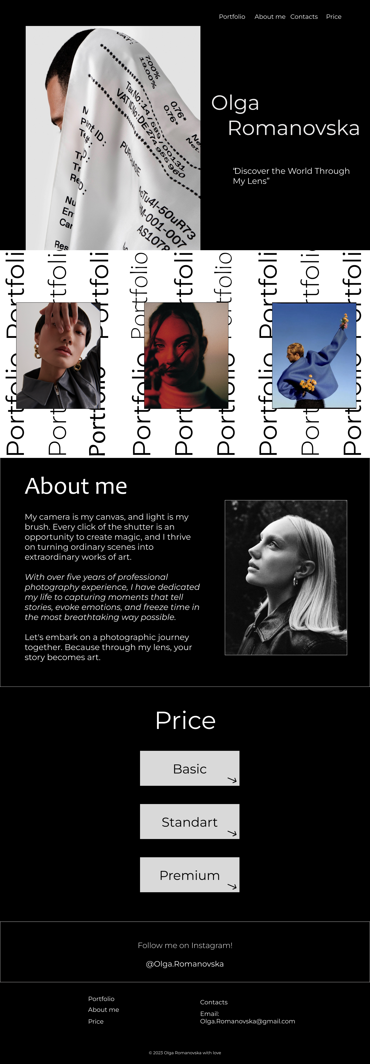 portfolio for photographer