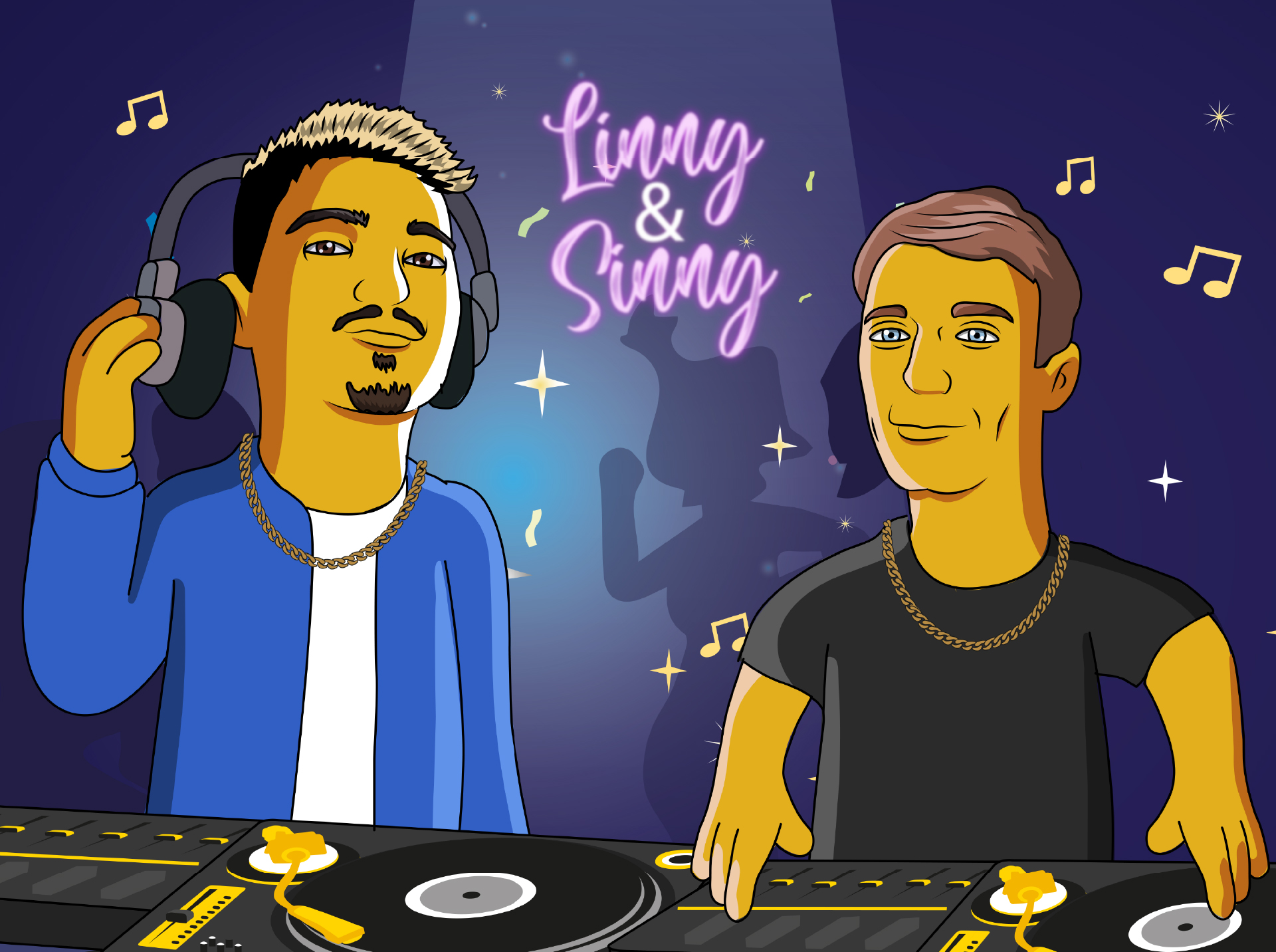 Портрет в стиле Симпсоны