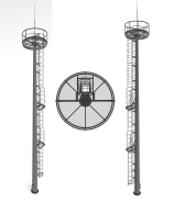 Stadium lighting mast