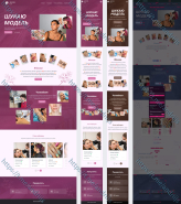 Beauty landing with an easy admin panel